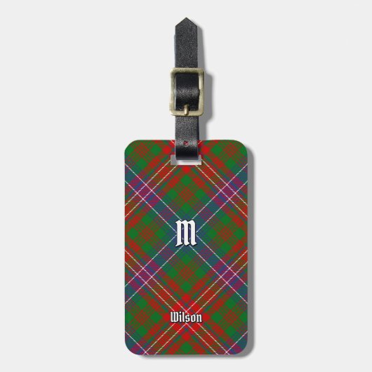 Clan Wilson Modern Tartan Bagagelabel (Voorkant verticaal)