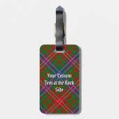 Clan Wilson Modern Tartan Bagagelabel (Achterkant verticaal)