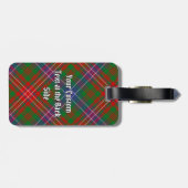 Clan Wilson Modern Tartan Bagagelabel (Achterkant horizontaal)