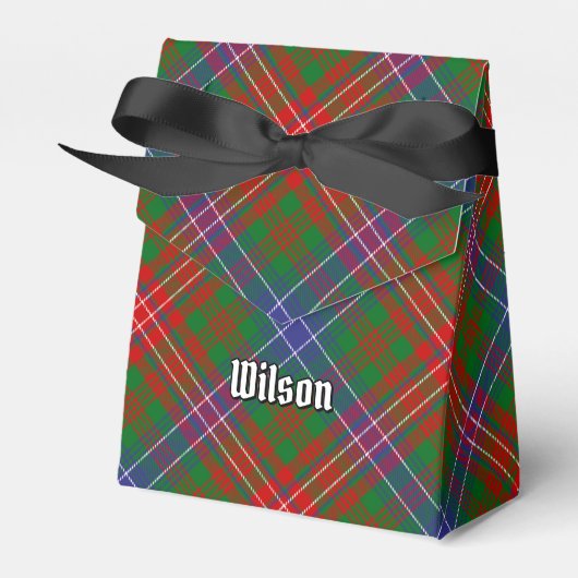 Clan Wilson Modern Tartan Bedankdoosjes (Voorkant Zijde)