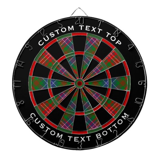 Clan Wilson Modern Tartan Dartbord (Voorkant)
