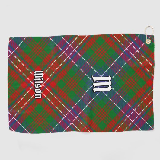 Clan Wilson Modern Tartan Golfhanddoek (Horizontaal)