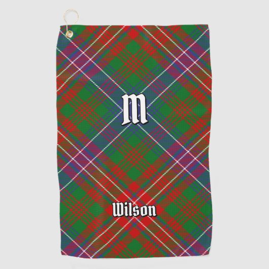 Clan Wilson Modern Tartan Golfhanddoek (Voorkant)