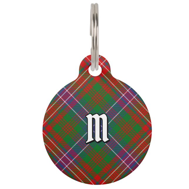 Clan Wilson Modern Tartan Huisdierpenning (Voorkant)