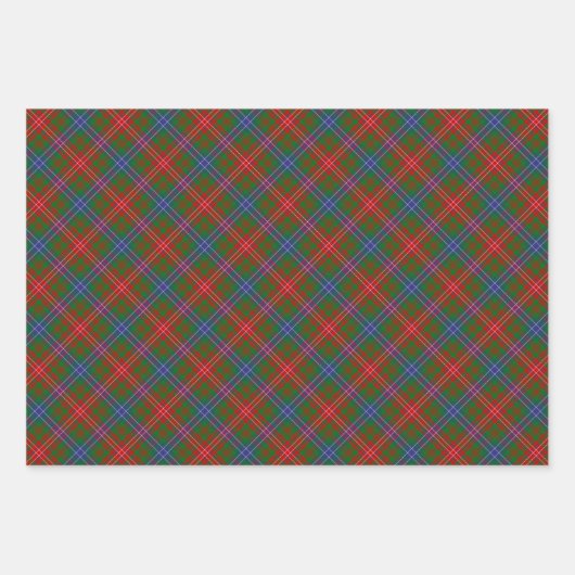 Clan Wilson Modern Tartan Inpakpapier Vel (Voorkant 2)