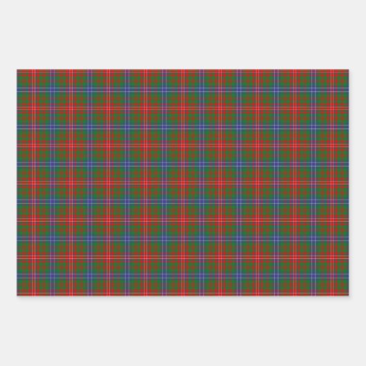 Clan Wilson Modern Tartan Inpakpapier Vel (Voorkant)