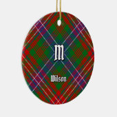 Clan Wilson Modern Tartan Keramisch Ornament (Rechts)