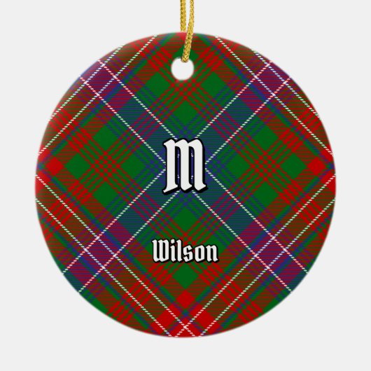 Clan Wilson Modern Tartan Keramisch Ornament (Voorkant)