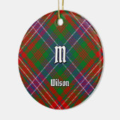 Clan Wilson Modern Tartan Keramisch Ornament (Links)