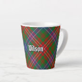 Clan Wilson Modern Tartan Latte Mok (Rechterhoek)