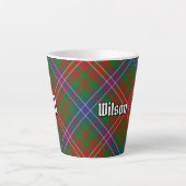 Clan Wilson Modern Tartan Latte Mok (Voorkant)