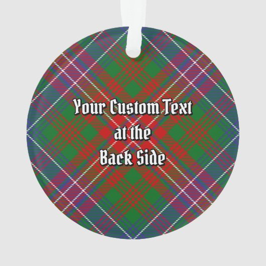 Clan Wilson Modern Tartan Ornament (achterkant)