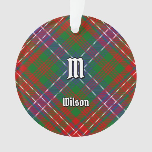 Clan Wilson Modern Tartan Ornament (voorkant)