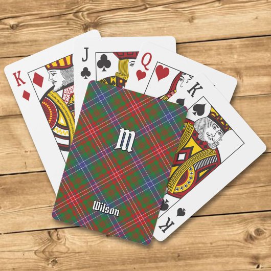 Clan Wilson Modern Tartan Pokerkaarten