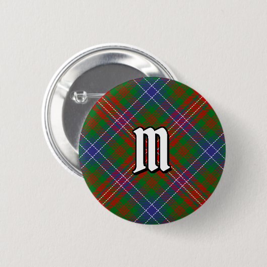 Clan Wilson Modern Tartan Ronde Button 5,7 Cm (Voorkant /achterkant)