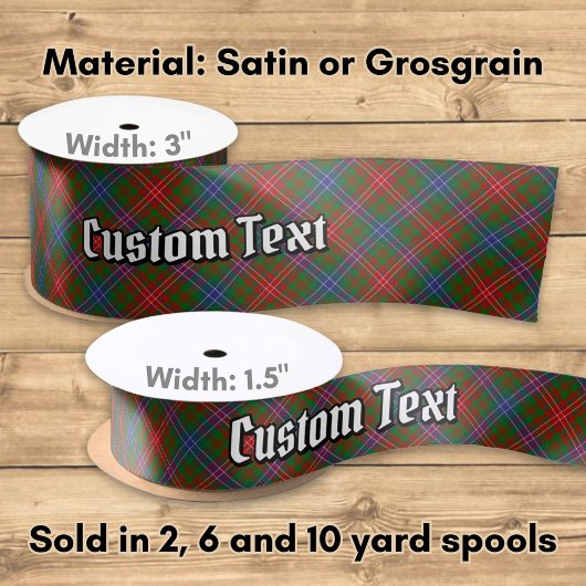 Clan Wilson Modern Tartan Satijnen Lint