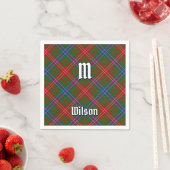 Clan Wilson Modern Tartan Servet (Insitu)