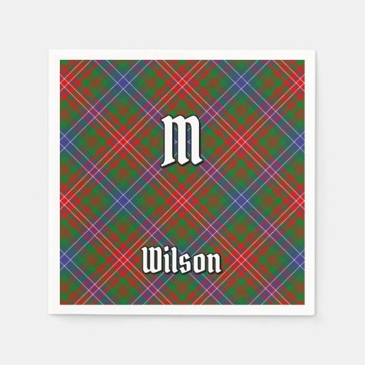 Clan Wilson Modern Tartan Servet (Voorkant)