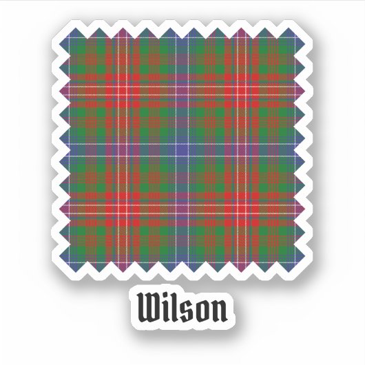Clan Wilson Modern Tartan Sticker (Voorkant)