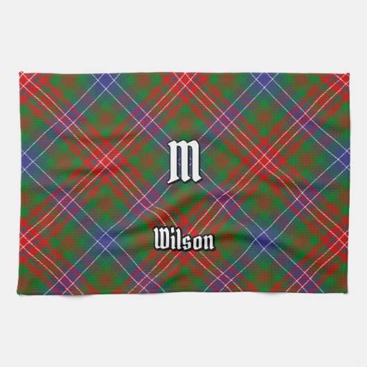 Clan Wilson Modern Tartan Theedoek (Horizontaal)