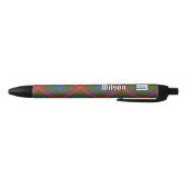 Clan Wilson Modern Tartan Zwarte Inkt Pen (Bodem)