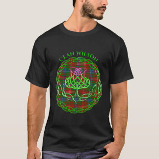 Clan Wilson Schotse Tan Celtic Thistle T-shirt