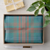 Clan Wilson Sinaasappel Turquoise Plaid Check Tart Tissuepapier (Geschenk)
