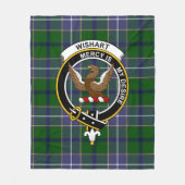 Clan Wishart Hunting Tartan Pset Fleece Deken (Voorkant)