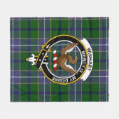 Clan Wishart Hunting Tartan Pset Fleece Deken (Voorkant (Horizontaal))