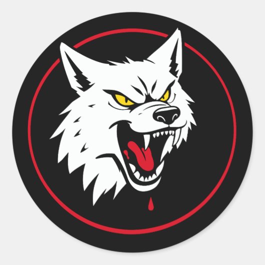 Clan Wolf Dragoons gevechtstechniek Ronde Sticker (Voorkant)