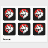 Clan Wolf Dragoons gevechtstechniek Vierkante Sticker (Vel)