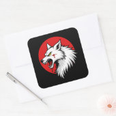 Clan Wolf Dragoons gevechtstechniek Vierkante Sticker (Envelop)