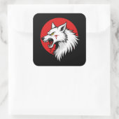 Clan Wolf Dragoons gevechtstechniek Vierkante Sticker (Tas)