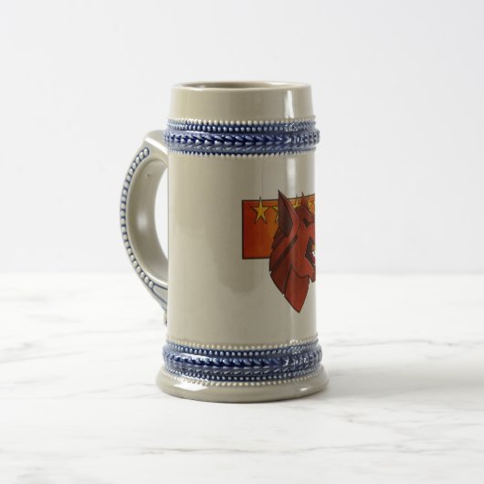 Clan Wolf stein Bierpul (Voorkant links)