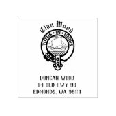 Clan Wood Crest Badge Rubber Stempel (Afrduk)