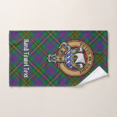 Clan Wood Crest boven Tartan Bad Handdoek (Handdoek)