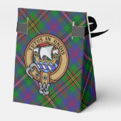 Clan Wood Crest boven Tartan Bedankdoosjes (Achterkant)