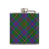 Clan Wood Crest boven Tartan Heupfles (Achterkant)