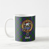 Clan Wood Crest boven Tartan Koffiemok (Links)