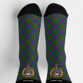 Clan Wood Crest boven Tartan Sokken (Top)