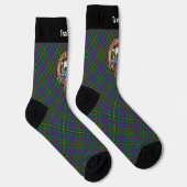 Clan Wood Crest boven Tartan Sokken (Rechts)