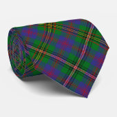 Clan Wood Crest boven Tartan Stropdas (Opgerold)