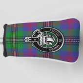 Clan Wood Crest & Tartan Golf Head Hoesje Golfheadcover (Voorkant)