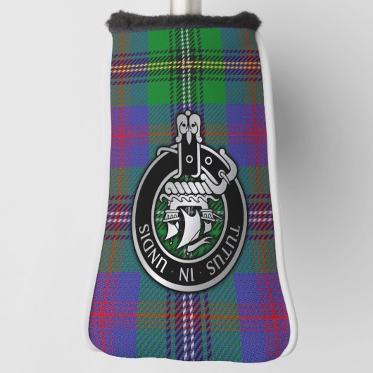 Clan Wood Crest & Tartan Golf Head Hoesje Golfheadcover (Draai 90)