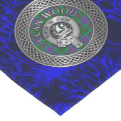 Clan Wood Crest & Tartan Knot Korte Tafelloper (Hoek)
