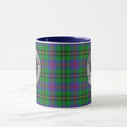 Clan Wood Crest & Tartan Mok (Midden)