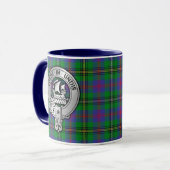Clan Wood Crest & Tartan Mok (Voorkant links)