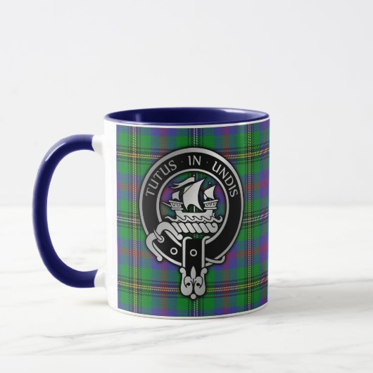 Clan Wood Crest & Tartan Mok (Links)