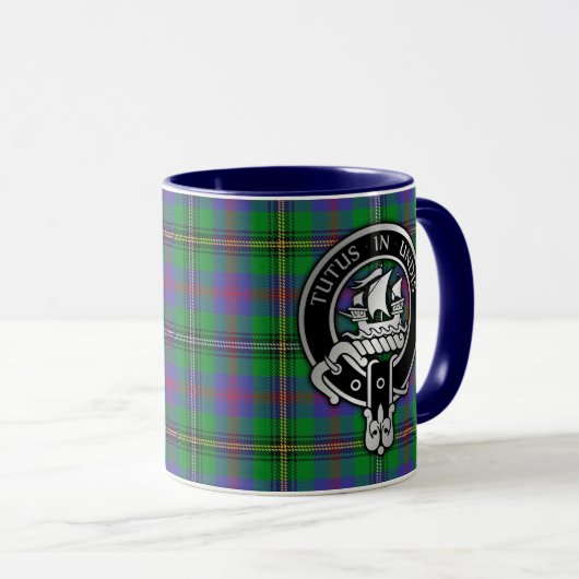 Clan Wood Crest & Tartan Mok (Voorkant rechts)