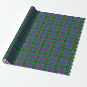 Clan Wood Green en Blue Scottish Tartan Cadeaupapier